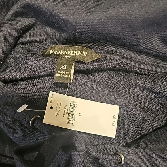 BANANA REPUBLIC blue hoodie... size XL....NEW! - Picture 8 of 10